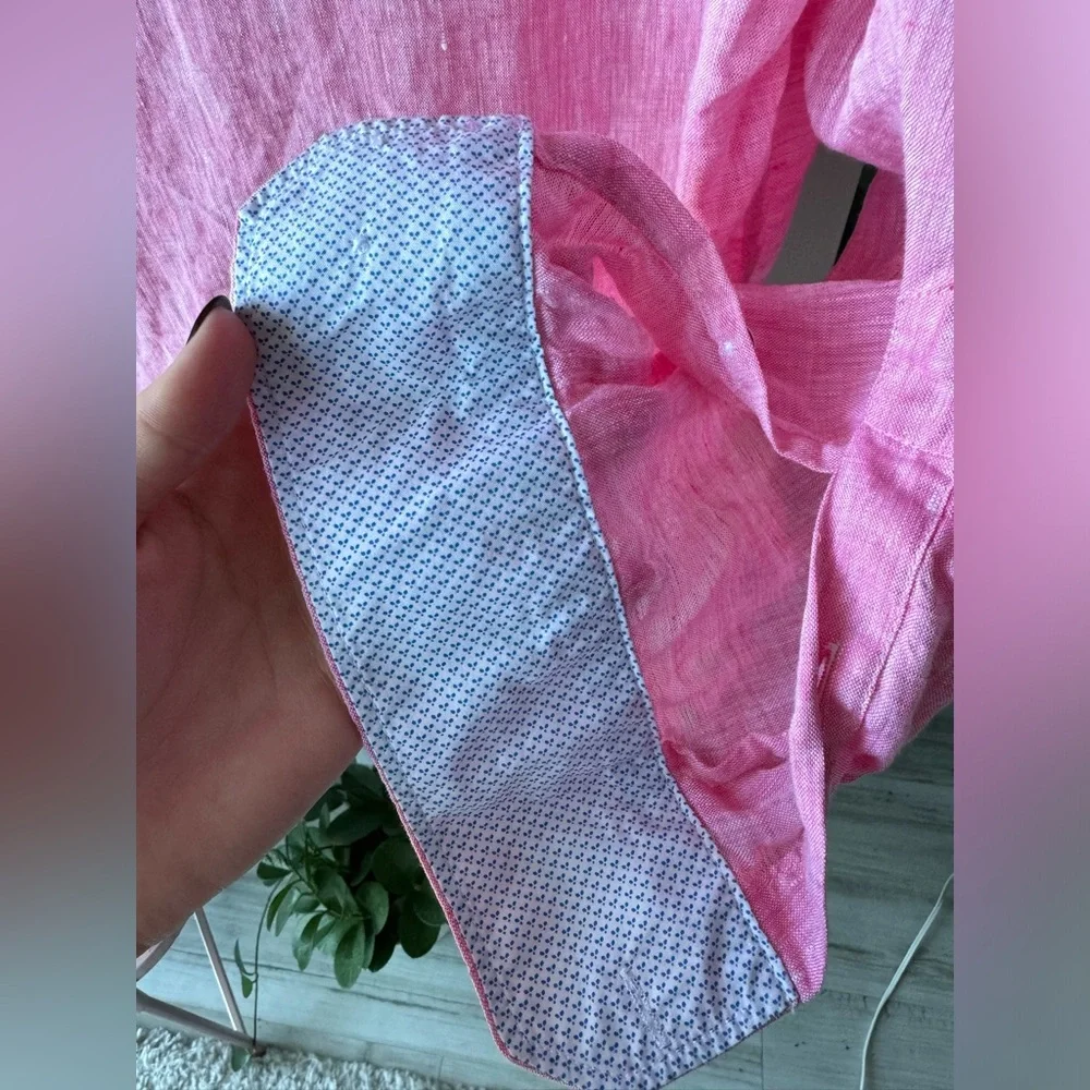 Report Collection Linen Button Down - Picture 3 of 5
